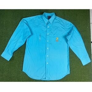 Vintage 1998 Warner Bros Tweety Bird Shirt Mens Small Studio Store Button Up Y2K